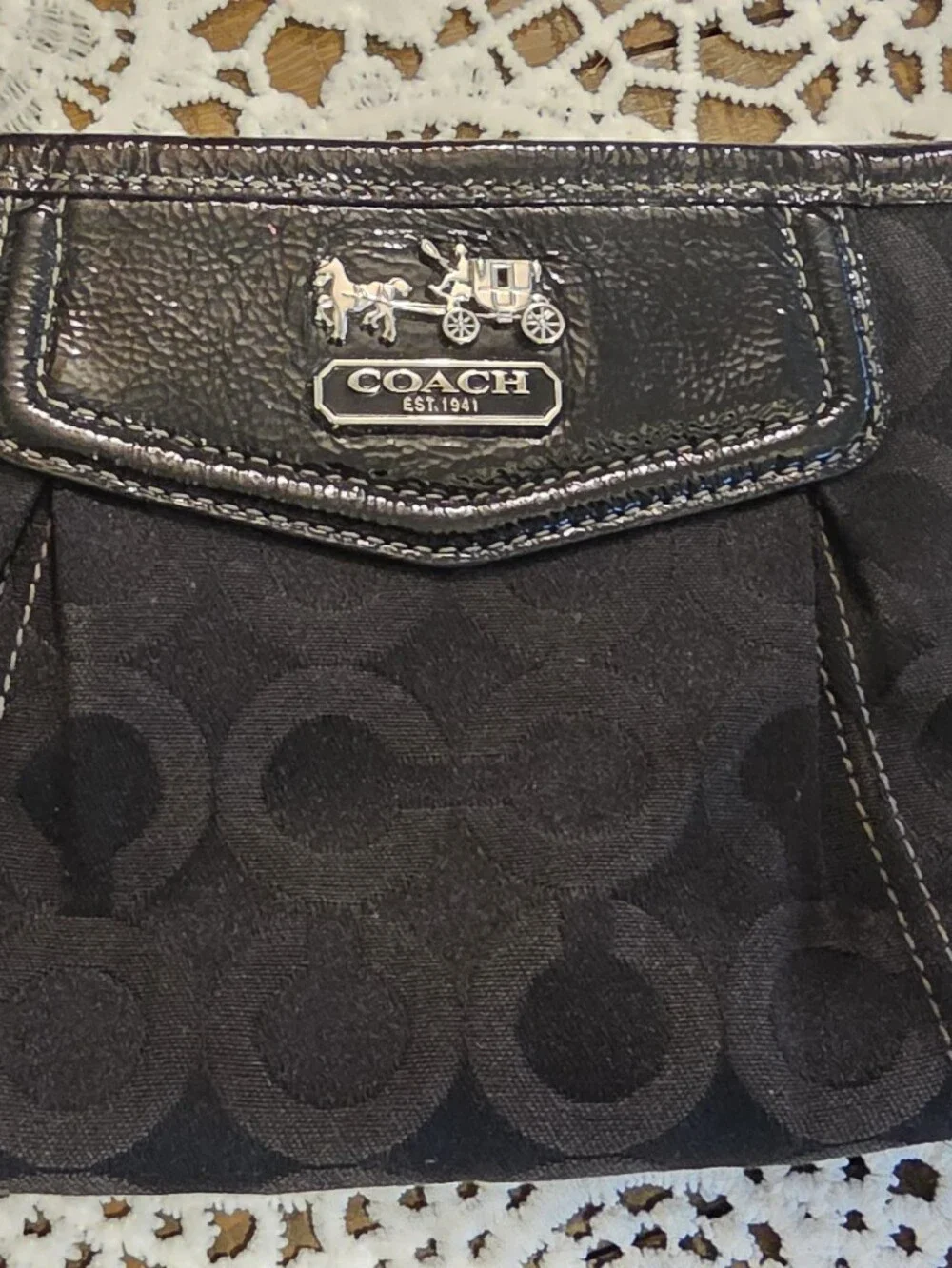 Coach Signature Large Wristlet/Clutch